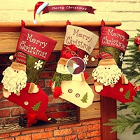 Рождественский декор, носки, детская подвеска, подарок на день рождения