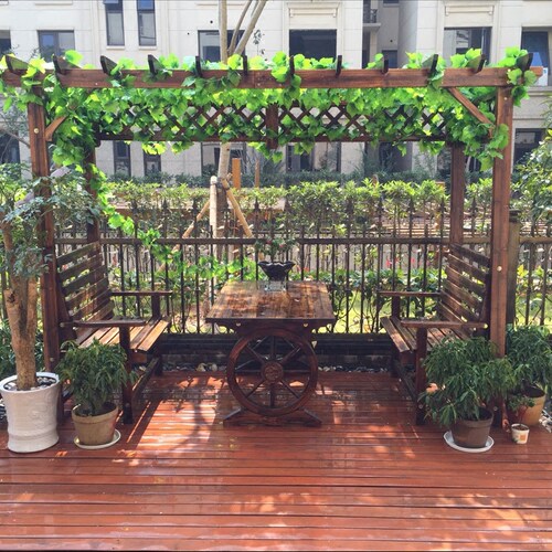 花架户外家具庭院桌椅木屋凉亭
