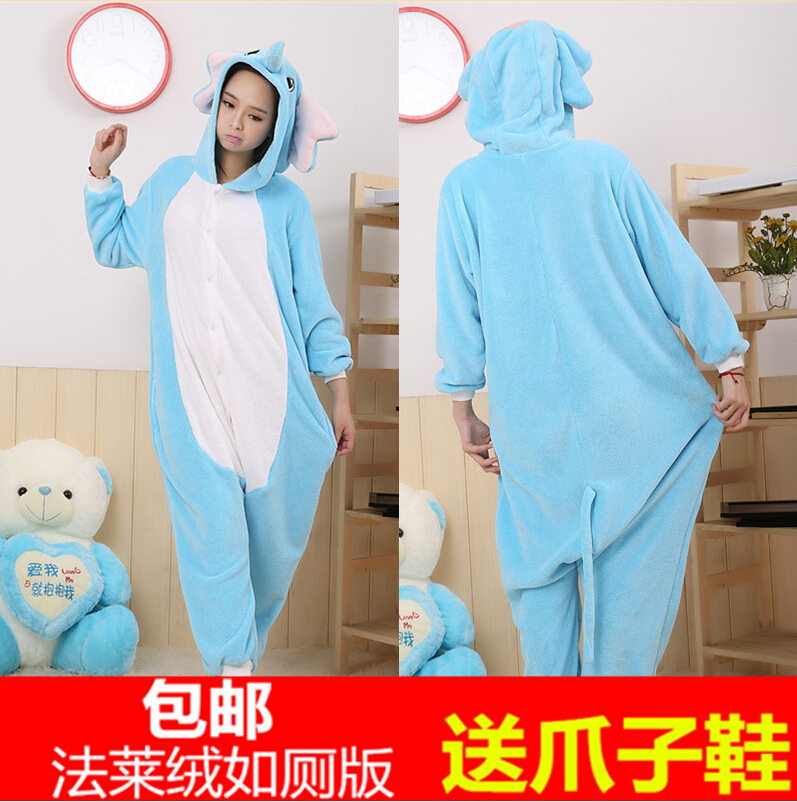 法拉绒如厕万圣节连体睡衣送爪