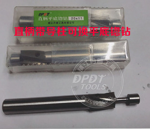 丹普 直柄带可换导柱平底锪钻 沉头刀 沉孔钻 12 14 16 18 20 22