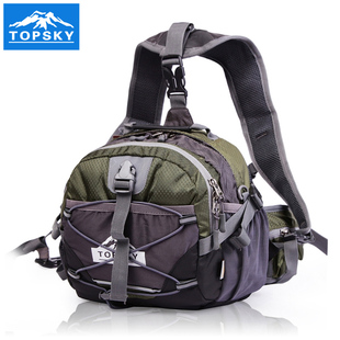 Topsky男女户外旅行包登山腰包多功能旅游骑行双肩背包手提单肩包