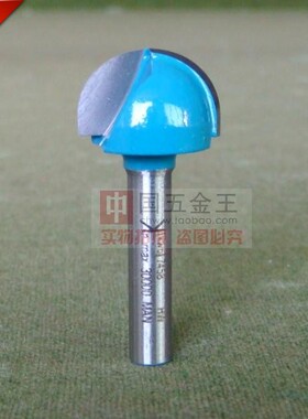 处理 正6MM 柄 圆底刀 6*19.05MM外径3/4 刀片高度13MM 蓝色