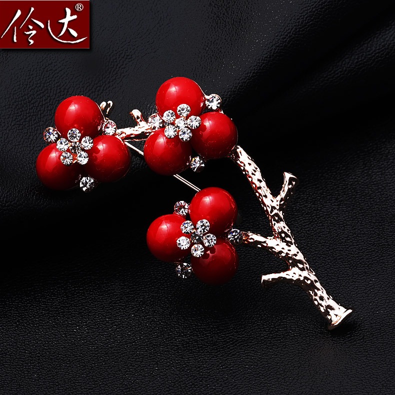 Broche femme LINGLADY en Zircon diamant - Ref 1173462 Image 1