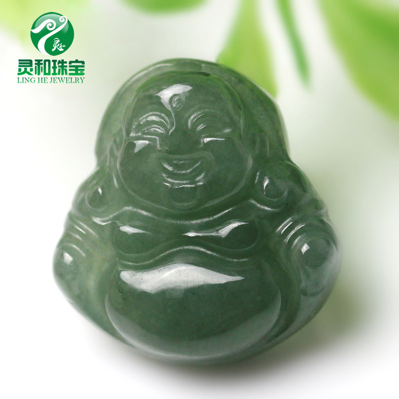 玉佛小号 女款儿童宝宝玉吊坠 小孩子玉石项链 弥勒佛玉佩正品