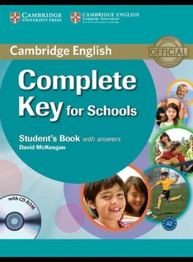 【预售】Complete Key for Schools Student's Book with Answ