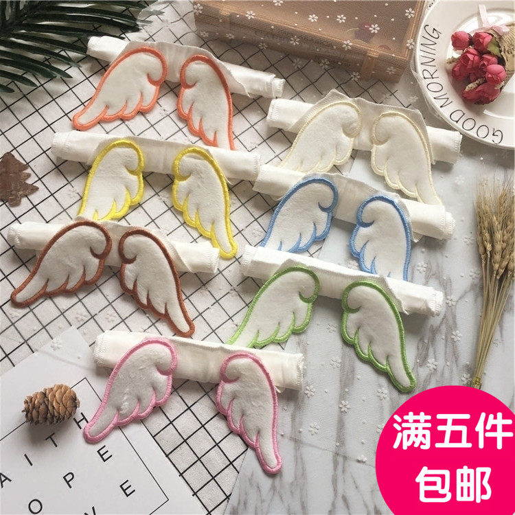 男女宝宝中小童幼儿天使翅膀吸汗巾四层纱布儿童隔汗巾纯棉垫背巾