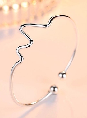 气质简约光面手镯女时尚个性手环