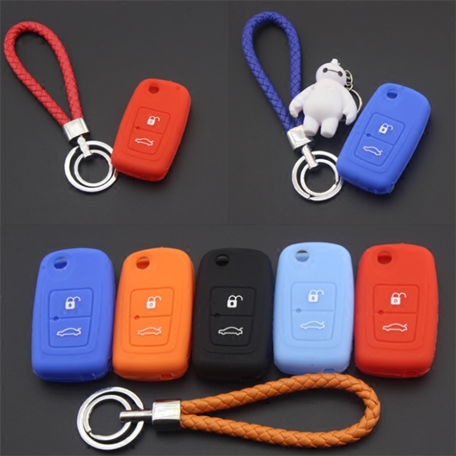 适用奇瑞老款A3E5瑞虎钥匙遥控器风云2旗云35硅胶钥匙包钥匙套