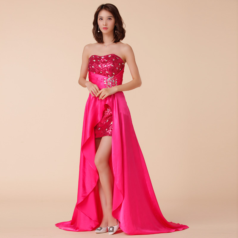 Luxurious strapless Hand-beaded Banquet Tuxedo Piano Performances skirt host have more cash than can be accounted for Mopping the floor Large Evening dressin the Women's clothing/Boutique , Wedding/Cheongsam/Formal dress , Formal dress/Evening  category - from Buy2taobao.com to provide professional Taobao agent buy service