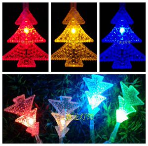 100珠光圣诞树LED彩灯闪灯串灯节日圣诞装饰灯小彩灯户外防水婚庆