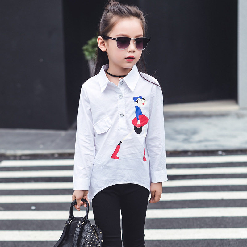 Chemise fille à manche longue - Ref 2086163 Image 4