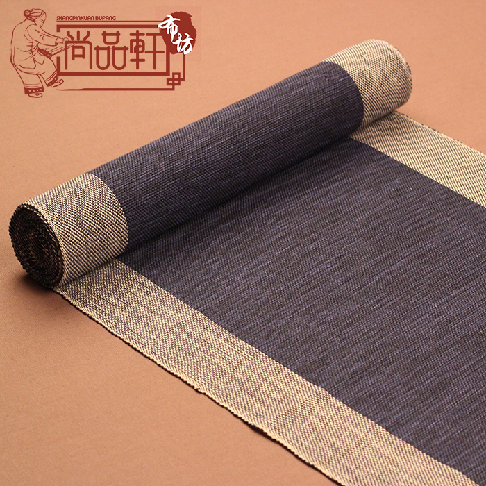 苎麻布茶席 高端定制禅意夏布茶旗桌旗 棉麻布艺隔热垫 茶具配件