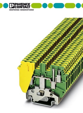 菲尼克斯(凤凰)UDK3-PE 接地双进双出端子2775456 黄绿端子正品