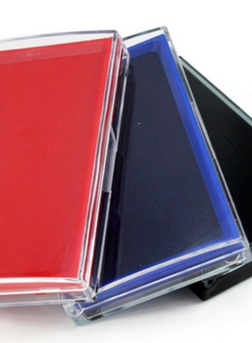 包邮9864大号超大印泥 红色蓝色黑色财务速快干加墨办公印台