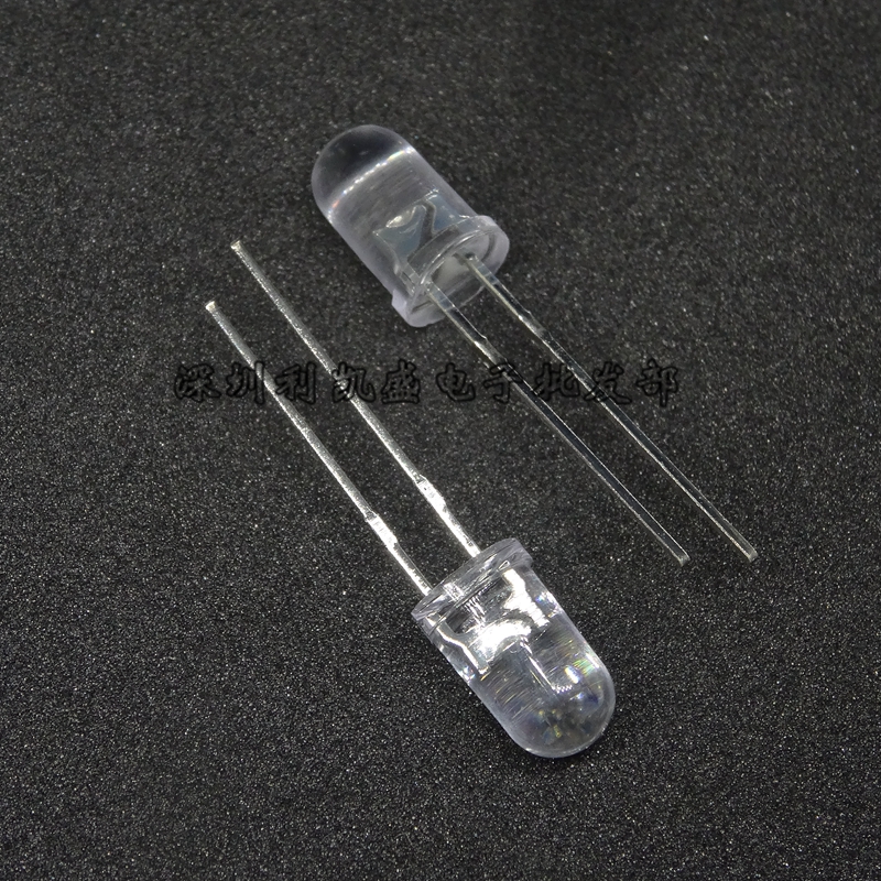 LED灯珠包 5MM发光二极管发光管包小灯泡 白发红 红色 短脚 高亮