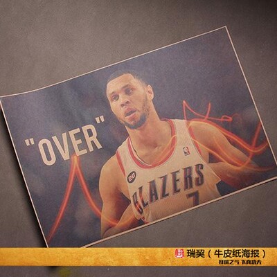 布兰顿罗伊海报BrandonRoyNBA波特兰开拓者队TrailBlazers挂图画