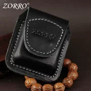 Hai màu tùy chọn ZORRO Phụ kiện Zorro da bò bằng da dầu hỏa nhẹ hơn cho bao da khóa da + khóa từ - Bật lửa