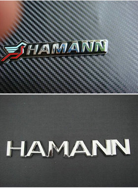 专用于改装HAMANN创意标志阿尔宾娜车标装饰贴纸尾箱叶子板随意贴