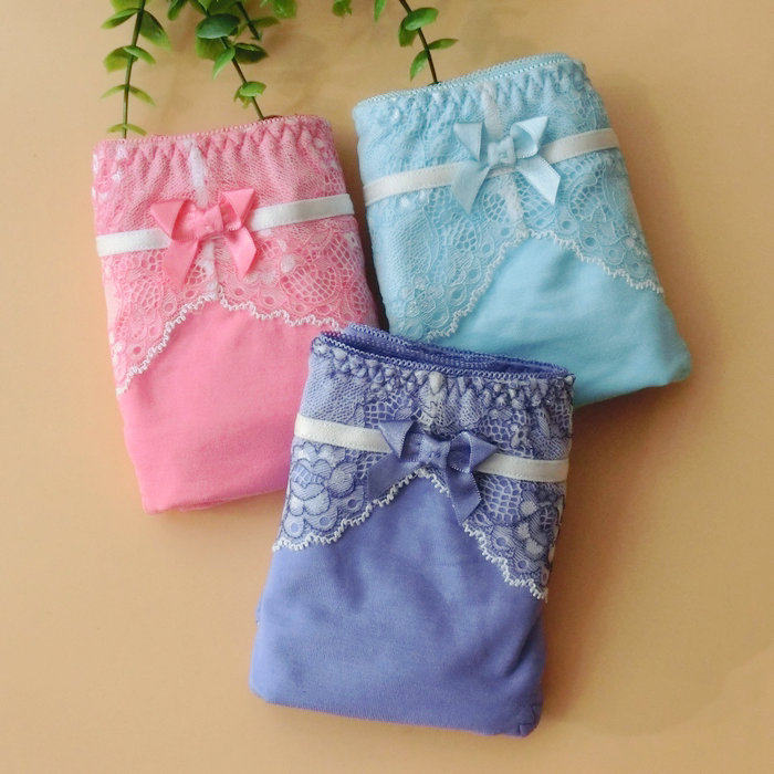 Slip jeunesse DEANFUN simple en coton - Ref 646319 Image 1