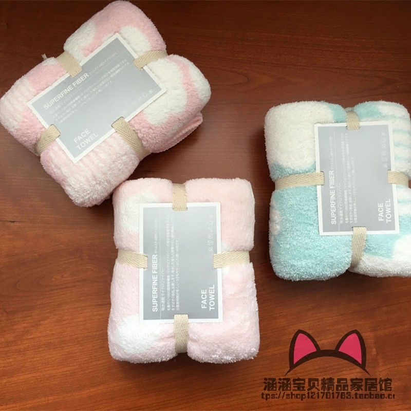 日系吸水居家健身民宿洗脸毛巾