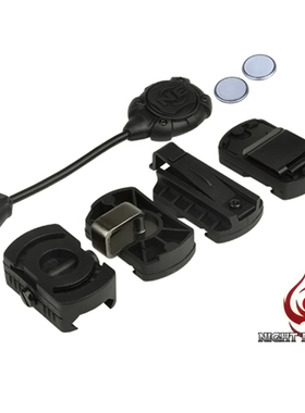 MPLS2 户外头盔灯 阅读灯 户外照明灯 信号灯 20MM导轨使用 黑色