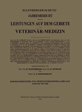 【预订】Ellenberger-Schutz' Jahresbericht Ub...