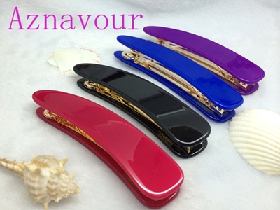 韩国进口纯色小号香蕉夹