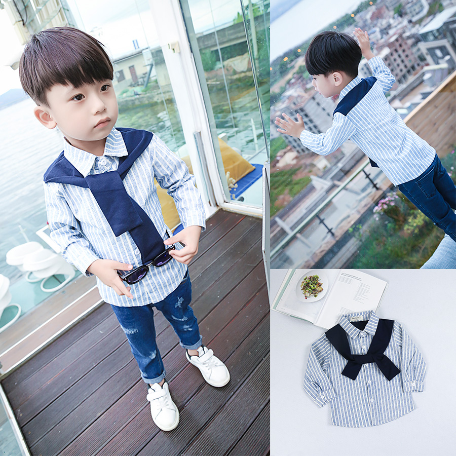 Chemise enfant à manche longue - Ref 2084114 Image 1