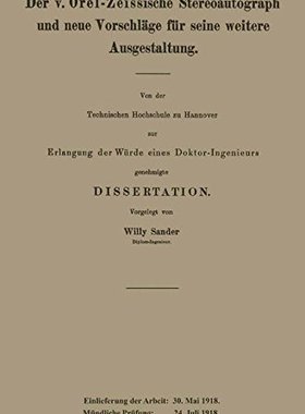 【预订】Der V. Orel-Zeissische Stereoautogra...