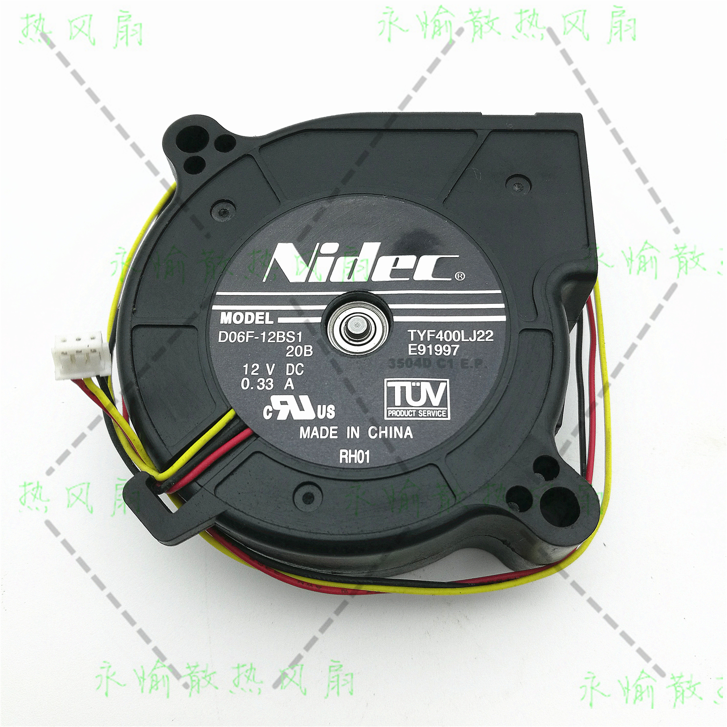 全新Nidec D06F-12BS1 20B TYF400LJ22 6025 12V 0.33A投影机风扇