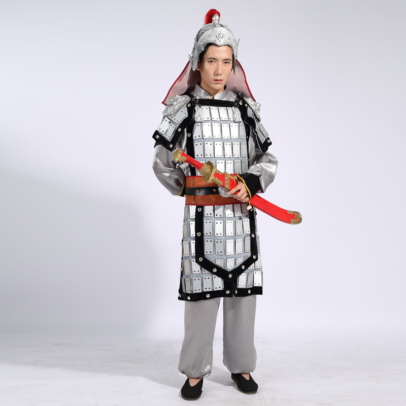 将军铠甲盔甲士兵服战袍大将古装戏剧服唐装汉服舞台演出服装摄影