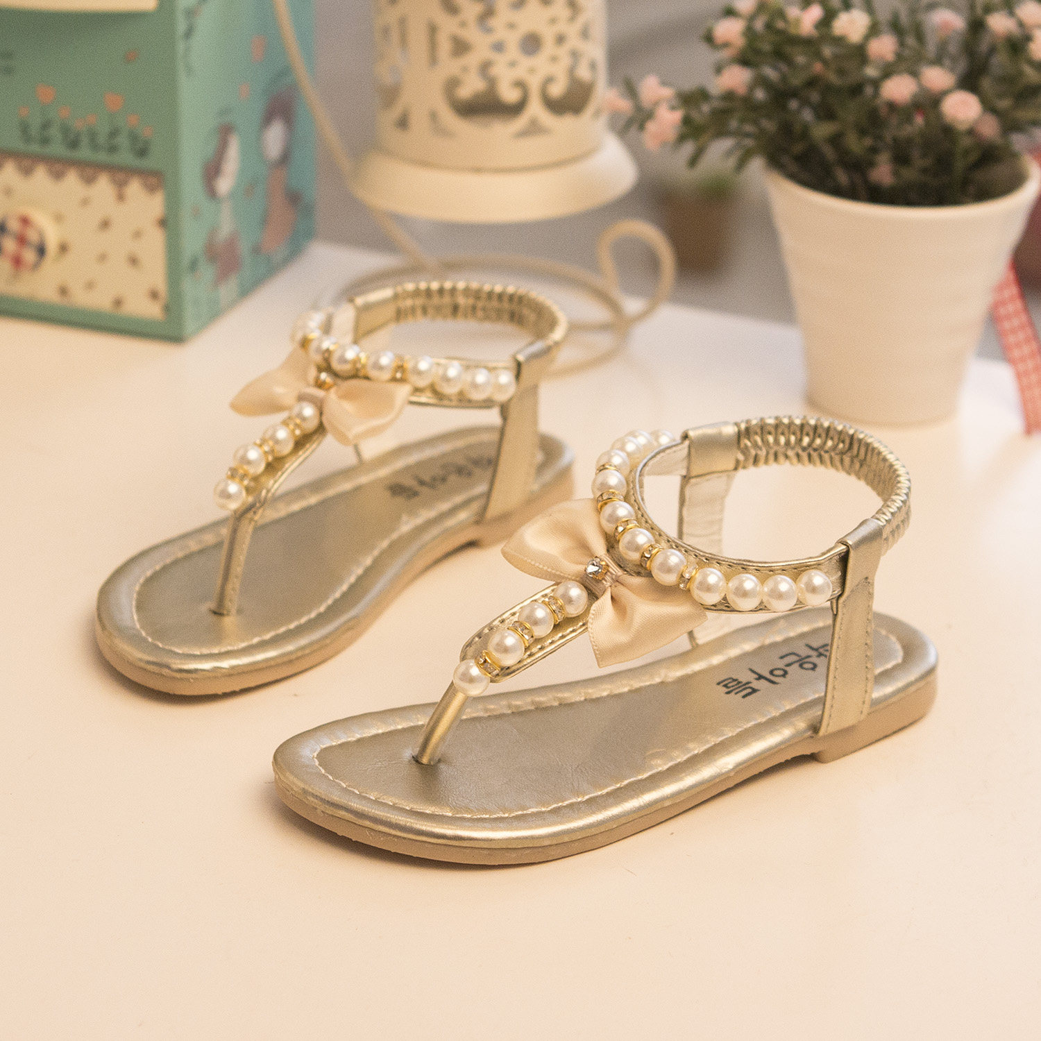 Chaussons enfants en autre pour été - semelle caoutchouc - Ref 1034201 Image 1