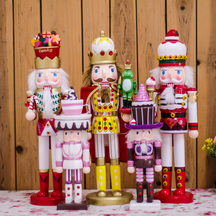 摆件胡桃士兵圣诞礼物青蛙王子