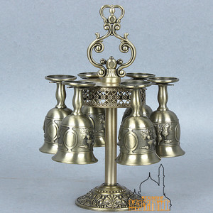 俄罗斯欧式红酒杯套装仿古创意高脚杯家用摆件进口工艺礼品礼盒装