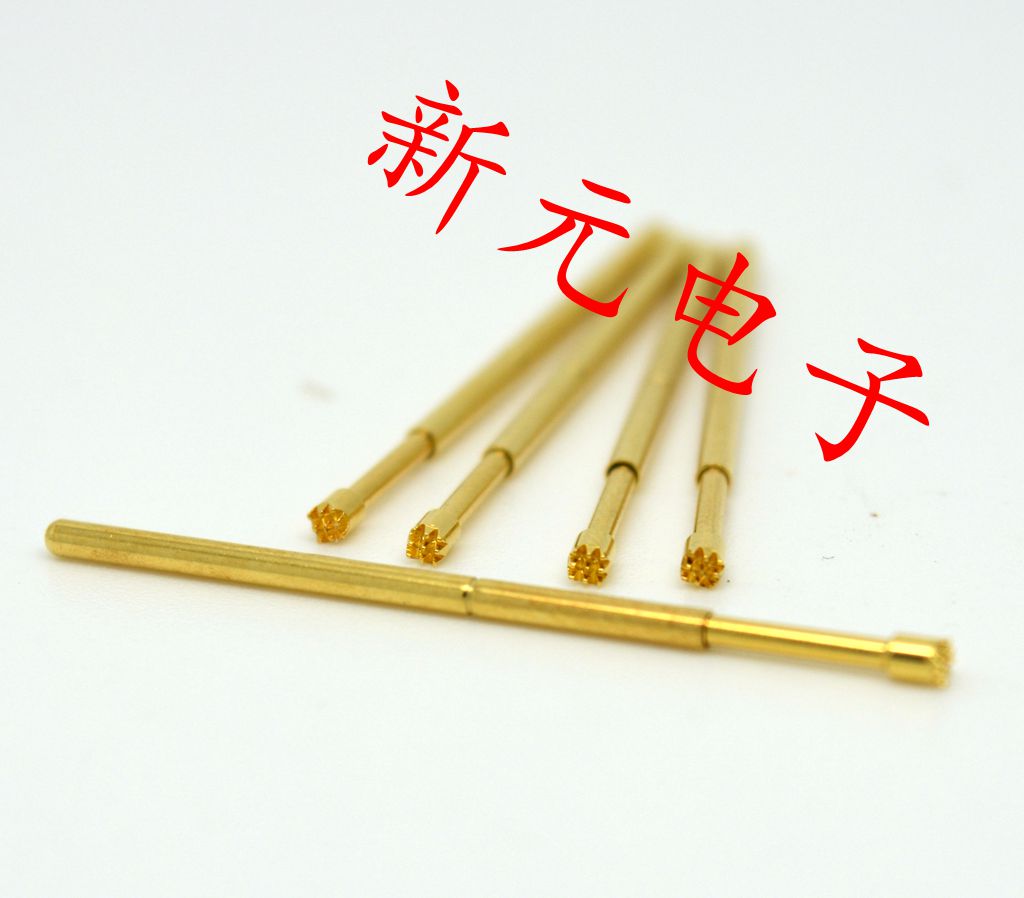 镀金头测试针PAL75-H2（九爪梅花头型）探针 1.0mm顶针 弹簧针