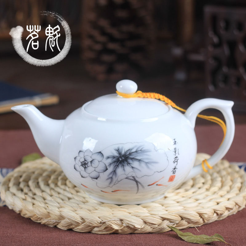 茶壶青花瓷功夫茶具大号水壶家用陶瓷大茶壶过滤花茶壶泡茶壶,餐饮具,茶壶,淘宝优惠券,粉丝福利购,淘宝优惠卷