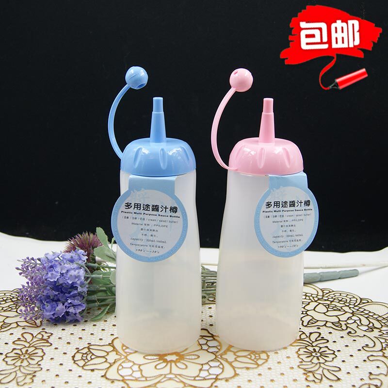 包邮塑料酱汁瓶裱花嘴挤壶挤酱壶巧克力酱瓶挤压瓶果酱番茄沙拉瓶