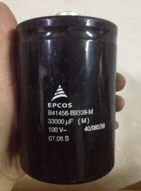 拆机优质西门子 EPCOS 100V33000UF 大水塘滤波电解电容 75X105