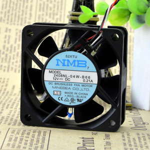 原装NMB滚珠 三线散热风扇 12V 0.21A 2408NL-04W-B66 60*60*20