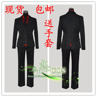 暗杀教室cos服赤羽业12话封面黑色战斗礼服 cosplay动漫服装 现货