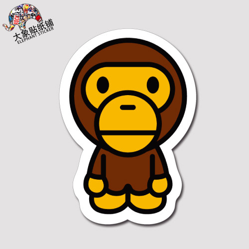 baby milo6贴纸 行李箱贴纸 摩托潮牌贴纸 防水3m材质贴纸