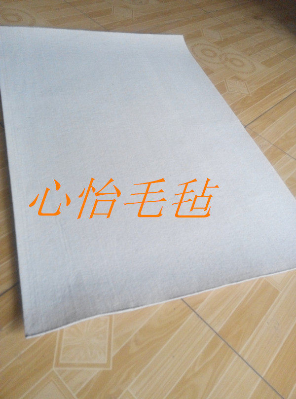 工业吸油毛毡1*1米*3mm 高密度耐高温 耐磨化纤混纺纯羊毛毡