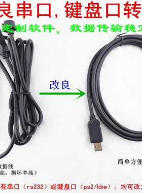 霍尼韦尔码捷 MS7120 MS5145 MS9540条码扫描枪串口转USB口数据线