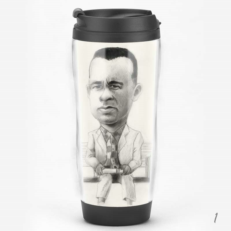 汤姆汉克斯阿甘正传Forrest Gump周边 Tom Hanks电影纪念品水杯子