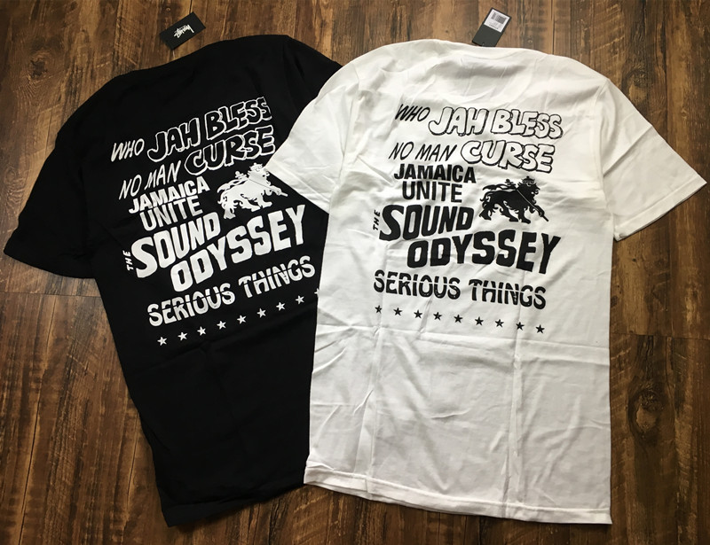 【现货】stussy jah bless tee 字母logo 狮子 经典 短袖t恤