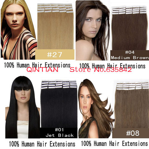皮带发 Remy Hair顺发 18" 40克/20片 Tape Skin Hair Extensions|msdalam kategori Penjagaan rambut/rambut palsu, rambut palsu, lembaran lurus - dari Buy2taobao.com untuk memberikan perkhidmatan ejen Taobao profesional membeli