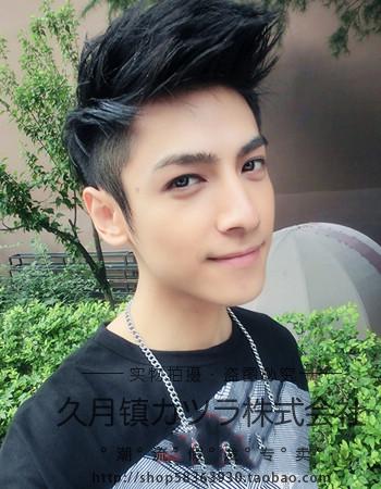 男假发男生假发短发蓬松时尚男士假发学生逼真帅气非主流飞机头套