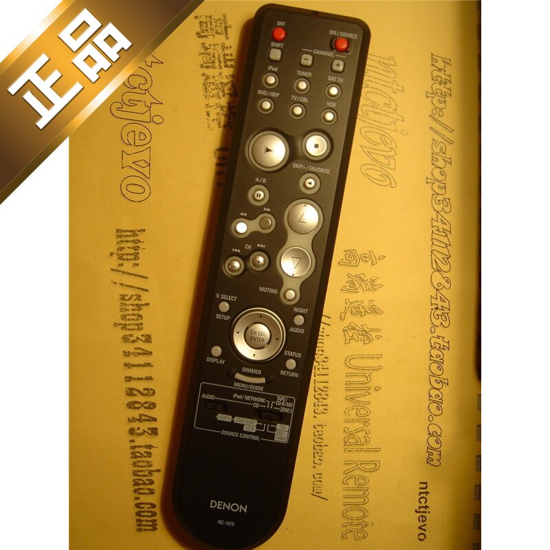 原装新DENON天龙功放AVR-1508 1708 588 688万能遥控器龘RC-1075