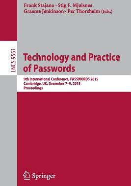 【预订】Technology and Practice of Passwords