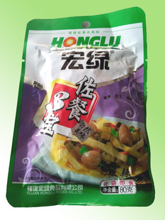 福建特产平和宏绿佐餐三宝开胃小菜泡菜咸菜脆笋花生梅菜下饭菜